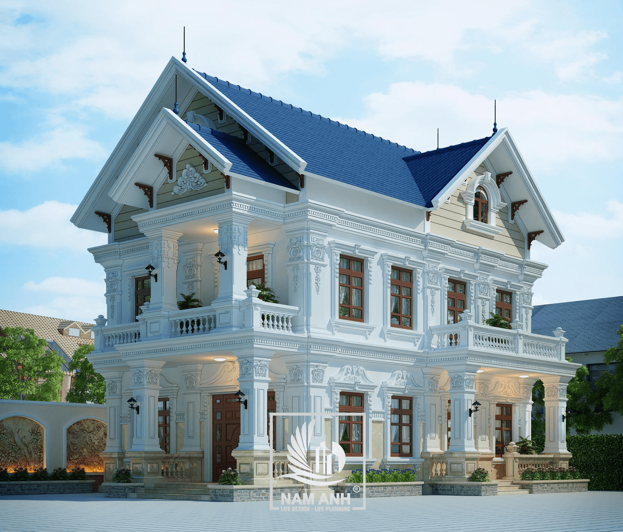 Biệt thự hiện đại 2 tầng Tại Thái Bình – BT 1003